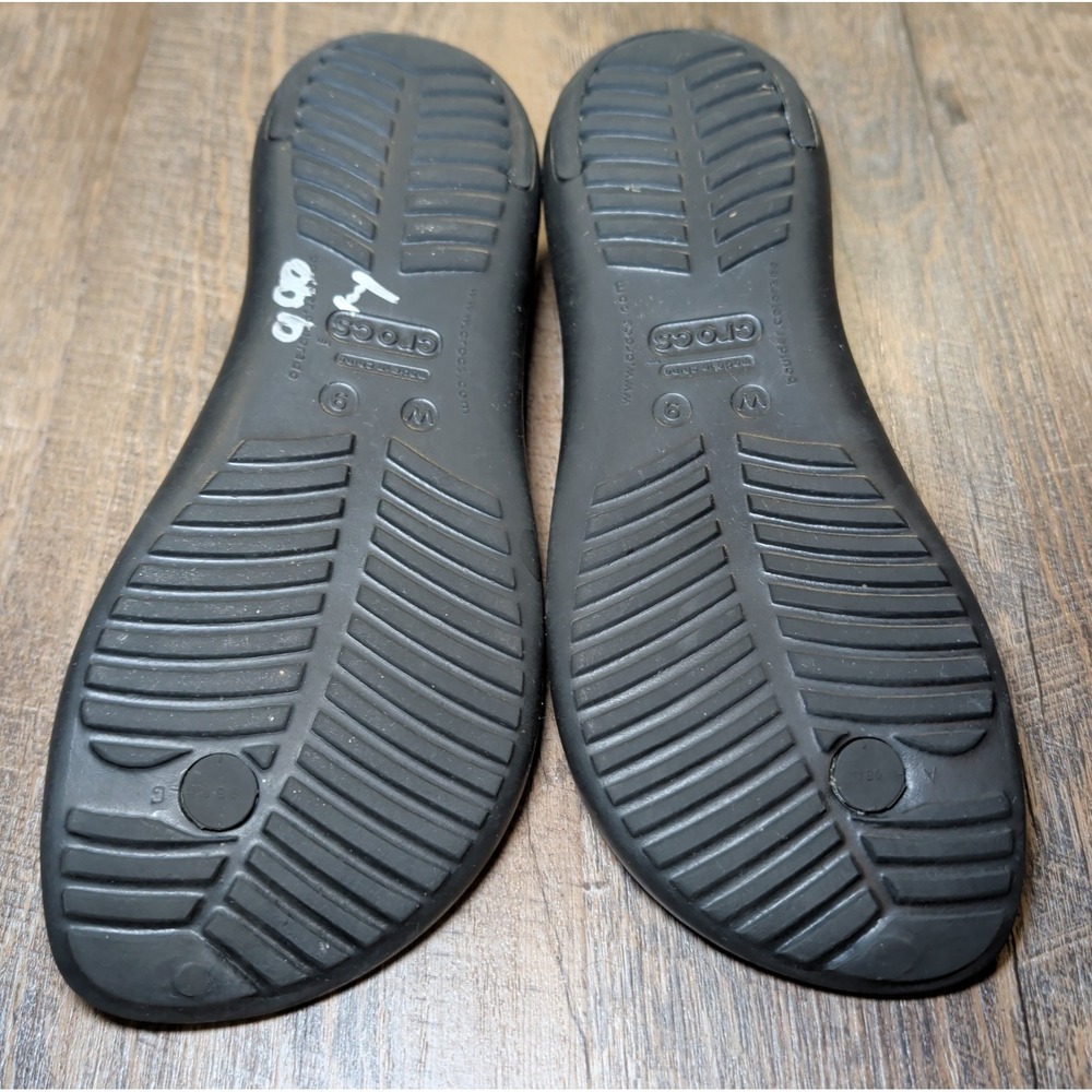 Crocs Sexi Flip Flop Sandals Womens Size 9 Black Serena T-Strap Thong Slip On - Picture 12 of 13